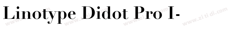 Linotype Didot Pro I字体转换
